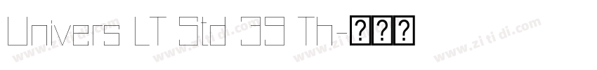Univers LT Std 39 Th字体转换